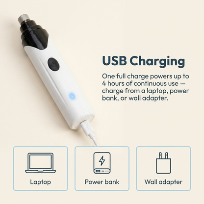 Painless Electric Pet Nail Grinder